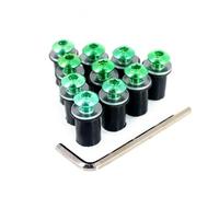 Carene Bulloni Fissaggio Kit Viti Parabrezza Moto Per Yamaha XMAX 125 XMAX 250 XMAX 300 XMAX 400 XMAX-125 Dadi E Bulloni Di Fissaggio Per Parabrezza Moto Kit viti per parabrezza(Verde)