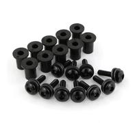 Carene Bulloni Fissaggio Kit Viti Parabrezza Per Ducati Panigale 899 959 1199 1299 10 2013-2019 - Dadi E Bulloni Per Fissaggio Parabrezza Moto Kit viti per parabrezza(Nero)