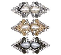 CAREOR - Fermaglio vintage per mantello, mantello, mantello, da cucire, con occhielli, per cardigan, scialle, colletto, camicia, per ragazze e donne, Porcellana