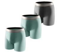 Carer 3 Pezzi Mutande Incontinenza Uomo in Cotone, 150ml Assorbenza Lavabili Riutilizzabili Antiperdita Boxer Uomo Traspiranti, Assortito Taglia 2XL