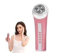 CARER BEAUTY Massaggiatore Viso Radiofrequenza Dispositivo di Bellezza Viso Anti-Rughe con Terapia a 3 Luci LED per Ridurre le Rughe Anti-Invecchiamento e Rassodare la Pelle