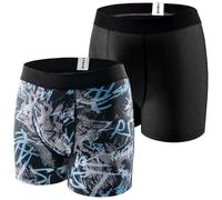 Carer Confezione da 2 Boxer Incontinenza Uomo in Cotone Riutilizzabili con Cuscinetto Assorbente Ergonomico da 100 ml per Piccole Perdite di Urina Intimo Funzionale Taglia XXL
