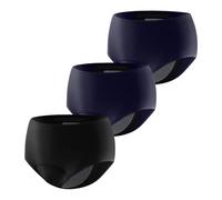 Carer Confezione da 3 Culotte Incontinenza Donna, Culotte Mestruali per Flusso Abbondante Riutilizzabili con Cuscinetto Assorbente da 150 ml per Incontinenza Moderata e Uso Notturno Ciclo