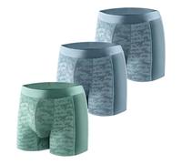Carer Confezione di 3 Boxer per Incontinenza Maschile, Traspiranti e alla Moda con 80 ml Assorbente per Perdite di Urina Lieve Incontinenza Azzurro e Verde Chiaro Taglia 3XL