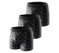 Carer Confezione di 3 Boxer per Incontinenza Maschile, Traspiranti e alla Moda con 80 ml Assorbente per Perdite di Urina Lieve Incontinenza Nero Taglia L