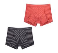 Carer Set da 2 Boxer Incontinenza Bambino Modal, Assorbimento 70 ml | Intimo assorbente riutilizzabile e lavabile,confortevole e discreto,ideale per la scuola e l’uso quotidiano,a Righe 128-134