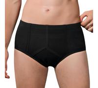 Carer Slip per incontinenza uomo in cotone con assorbenza 200 ml | intimo assorbente lavabile e riutilizzabile protezione antiperdita per perdite urinarie uso quotidiano e viaggi, nero