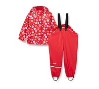 CareTec Rain Suit-PU w. Fleece Pantaloni Impermeabili, Red (402), 3 Anni Bambine e Ragazze