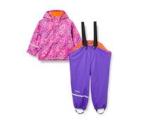 CareTec Rain Suit - PU w. fleece , Impermeabile e pantaloni impermeabili Bambine e ragazze, Viola Purple (633), 12-18 mesi