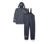 CareTec Rainwear set - PU w/o fleece, Tuta Impermeabile Bambine e ragazze, Dark Navy (778), 10 anni
