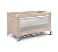CARETERO Basic Plus Lettino da Viaggio con Materasso 120x60 cm - Lettino da Viaggio Pieghevole per Bambini fino a 15 kg - Dalla Nascita a 4 Anni - Borsa per il Trasporto Inclusa - Beige