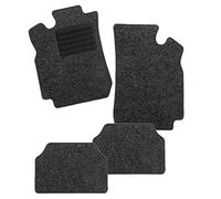 CarFashion BasicRips B02 254719 Tappetini Auto in Nero Screziato | Tappetino per Auto | Protezione Piedi Nero | Bordo Lucido Nero | Set di tappetini Auto Senza Supporto Tappetino