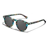 Carfia Retro Rotondi Occhiali da Sole da Donna Polarizzati UV400 CA5288C | Telaio Rosa Trasparente Lente Rosa, lenti HD antigraffio, blocca il 100% dei raggi UVA/UVB/UVC, Montatura in acetato