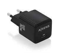CARGADOR AISENS GAN 30W 1XUSB-C PD3.0 QC4.0 NEGRO - Nouvo