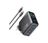 CARGADOR DE PARED ANKER 140W 4 PUERTOS PD 3.1 CON CABLE USB-C NEGRO - Nouvo