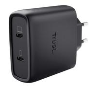 Cargador de Pared GaN Trust Maxo 65W 25525- 2xUSB Tipo-C- Incluye Cable USB Tipo-C- 65W - Nouvo