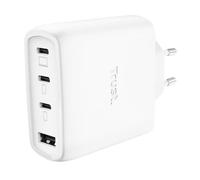 Cargador de Pared GaN Trust Maxo 65W 26068- 3xUSB Tipo-C- 1xUSB- Incluye Cable USB Tipo-C- 65W - Nouvo