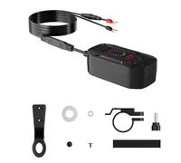 Cargador De Teléfono Para Moto - Adaptador Impermeable De Carga Rápida 12V-24V | Toma USB-A Y Tipo-C Retráctil 30W Para Vehículos, Viajes, Trabajo, Casa & Actividades Al Aire Libre