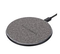 Cargador inalámbrico Base de carga inalámbrica hasta 15W potencia máxima Sustituto para iPhone12 11 X XR XS Galaxy S9 S8 Ligero Fácil almacenar transportar