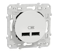 Cargador para empotrar USB 2,1 A Blanco