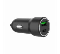 CARGADOR RAPIDO PARA COCHE GEMBIRD CON 2 PUERTOS USB, TIPO C PD, 20 W, NEGRO - Nouvo