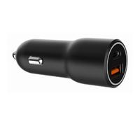 CARGADOR RAPIDO PARA COCHE GEMBIRD CON 2 PUERTOS USB, TIPO C PD, 38 W, NEGRO - Nouvo