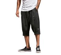 Cargo Corti Pantaloncini Uomo, Pantaloncini da Uomo Cotone Comodo Velluto a Coste Bermuda Uomo Baggy con Vita Regolabile Pantaloni Sportivi Larghi Pantaloncini Estivi