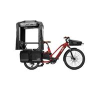 Cargo longtail bicicletta elettrica o2 feel equo 4 3 mid shimano deore 10v 835 wh 20 26 rosso confezione famiglia extra