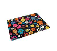 Cargo Mat For SUV - Polyester Fiber 100x75x1cm Floral Print | Dustproof Car Trunk Protector Mat | Protective Liner Waterproof Rear Cargo Luggage Pad For Camping Road Trips Travel Commuting Use