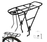 Cargo Rack Bike, Luggage Carrier Rack, 15,75 x 5,51 pollici, Heavy Duty Aluminum, Rear Seat Bracket, Stable Load Carrying for Daily Commuting and Cycling Enthusiasts