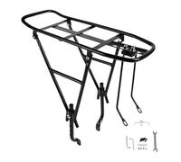 Cargo Rack Bike, Rear Bike Rack, Steel Luggage Holder, Widened Frame Supporrt & Secure Loading, Stabile Mounting Design and Daily Use Reliability for Commuting Cyclists