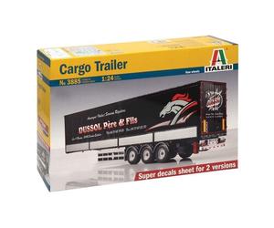 Cargo Trailer New Version - Rimorchio Camion Plastic Kit 1:24 Model ITALERI