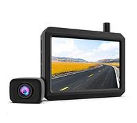 Cargoplay K7PRO Kit Telecamera Retromarcia Wireless Digitale supporta 2 telecamere, Telecamera Posteriore Segnale Stabile, Monitor HD da 5 pollici, Telecamera Auto Impermeabile IP68, Visione Notturna