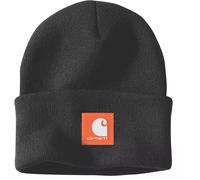 Carharrt Rubber Patch Watch Beanie, nero