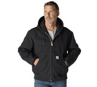 Carhartt Firm Duck Insulated Flannel-Lined Active Giacca in tessuto, nero, taglia 2XL per maschi