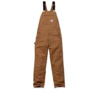 Carhartt Workwear Salopette con bavaglino in tessuto Duck Marrone Taglia 44 Uomo