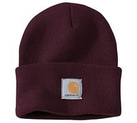 Carhartt Berretto da uomo con risvolto in maglia, Blackberry., Taglia unica