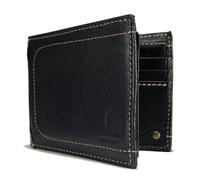 Carhartt Men's Rugged Pebble Leather Wallet, Available in Multiple Styles, Portafogli da Viaggio Uomo, Nero, Keine Angabe