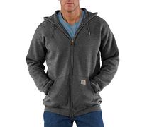 Carhartt Big & Tall Midweight Zip Front Hooded Sweatshirt K122 Felpa con Cappuccio, Grigio, 3XL Uomo