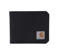 Carhartt Billfold and Passcase - Portafoglio da uomo, in pelle e tela, robusto, Nero , 1.57 x 5.12 x 5.12 pulgadas, bifold