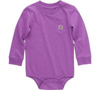 Carhartt Body a maniche lunghe tinta unita, Iris Orchidea, Viola, 9 mesi