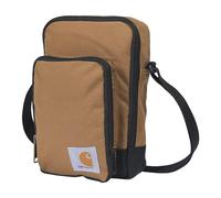 Carhartt Borsa a tracolla con cerniera, resistente, regolabile, con chiusura a cerniera, marrone