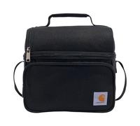 Carhartt Borsa termica per il pranzo, da uomo, con 12 lattine e due scomparti, colore nero