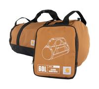 Carhartt Borsone classico rotondo con tasca multiuso, resistente, impermeabile, ripiegabile per cantiere, palestra e viaggi, Carhartt, marrone, 60L, 60 l
