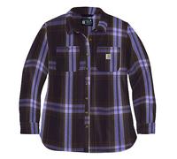 Carhartt Twill Plaid, camicia donna XS male Marrone Scuro/Bianco
