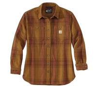 Carhartt Twill Plaid, camicia donna XS male Marrone Chiaro/Rosso Chiaro