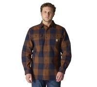 Carhartt Camicia a Quadri da Uomo a Maniche Lunghe in Flanella Pesante vestibilità Ampia