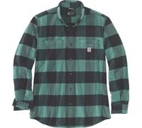 Carhartt Flannel-Plaid, camicia S male Verde Scuro/Grigio Scuro (L04)