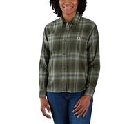 Carhartt Midweight Flannel Camicia Da Donna, verde, taglia XS per donne