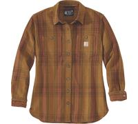 Carhartt Camicia a maniche lunghe da donna Twill L/S Plaid, marrone Carhartt, XL